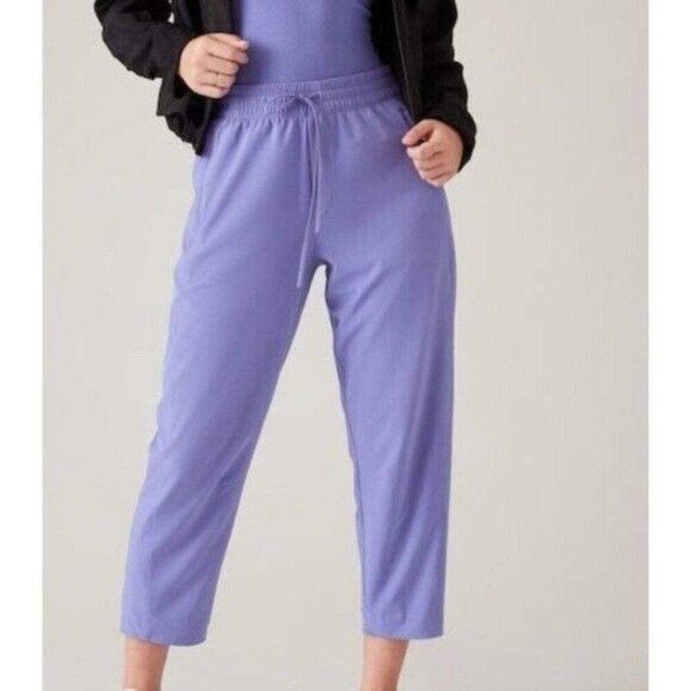 Athleta Size 8 Arrival Pants Dark Adonis Blue (Purple) - Picture 2 of 4